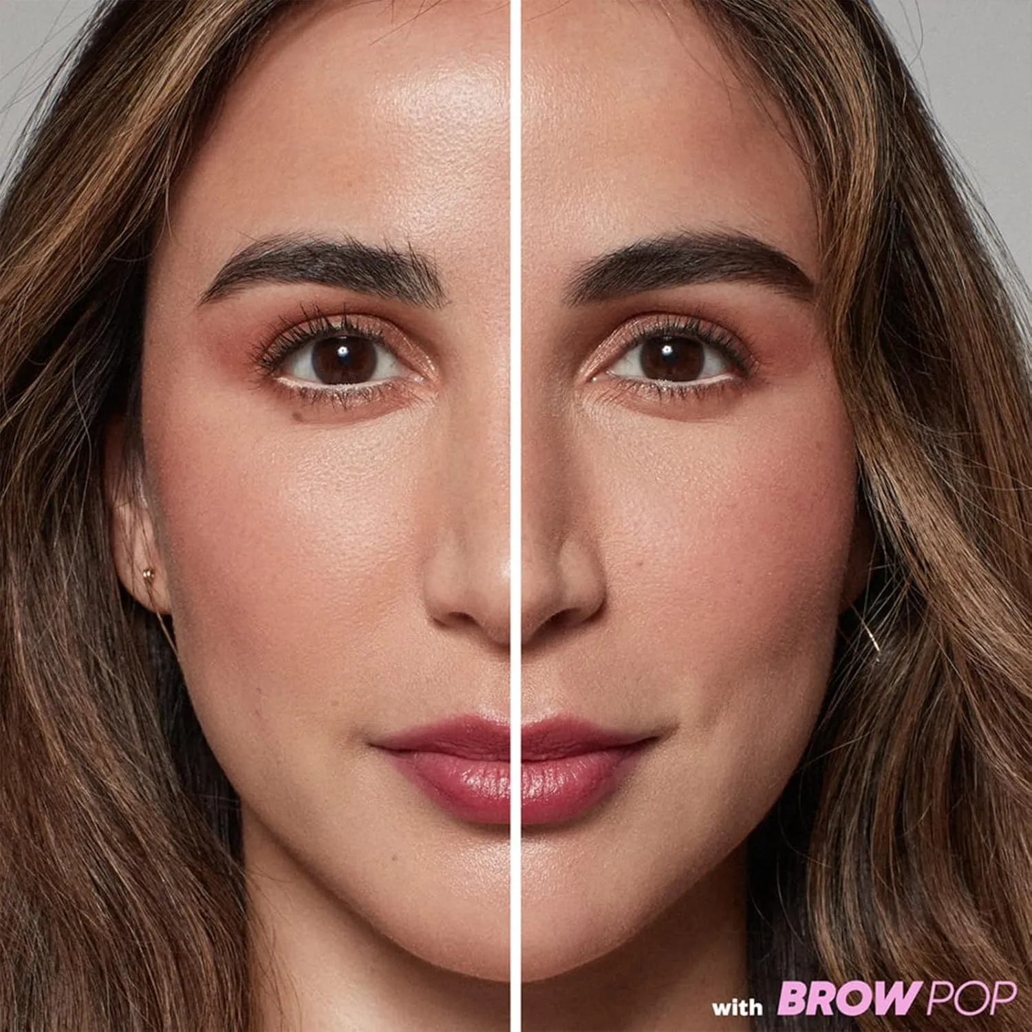 Kosas Brow Pop - Longwear Eyebrow Makeup, Dual-Sided Defining Pencil with Castor Oil for Soft, Natural Look of Real Hair - Dark Brown