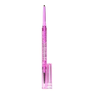 Kosas Brow Pop - Longwear Eyebrow Makeup, Dual-Sided Defining Pencil with Castor Oil for Soft, Natural Look of Real Hair - Dark Brown