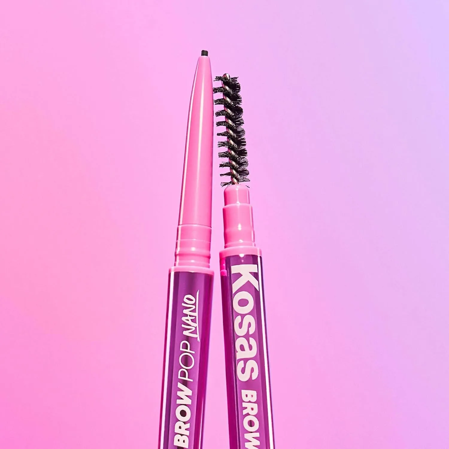 Kosas Brow Pop Nano - Ultra-Fine 1mm Brow Pencil Precision Tip - Natural-Looking Eyebrows with Finest Hairlike Stroke, Featherly Effect - All Day Wear, Hypoallergenic, Safe for Sensitive Skin - Taupe