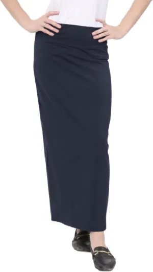 Kosher Casual Women's Modest Cotton Stretch Long Maxi Pencil Skirt