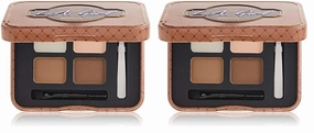 L.A. Girl Inspiring Brow Kit, Medium and Marvelous (Medium), Brow Wax 0.035 oz., Brow Powder 0.15 oz., Includes Tweezers and Dual Ended Brush with Spoolie (Pack of 2)