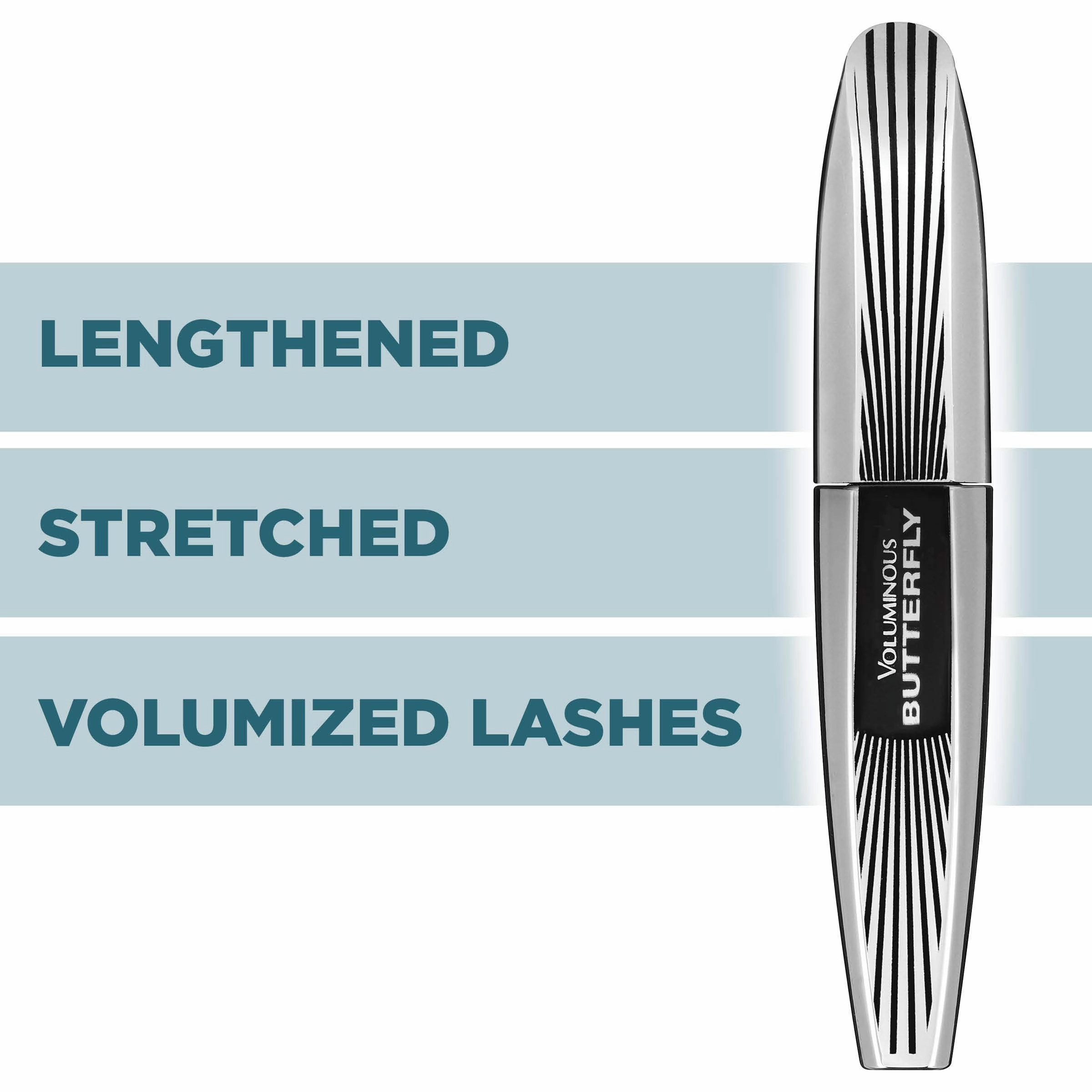L'Oreal Paris Voluminous Butterfly Mascara, Waterproof, Black, 0.22 Fl. Oz., 1 Count