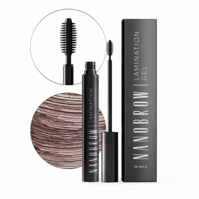 Lamination Gel Brown - tinted brow gel, Precisely styled and filled in brows