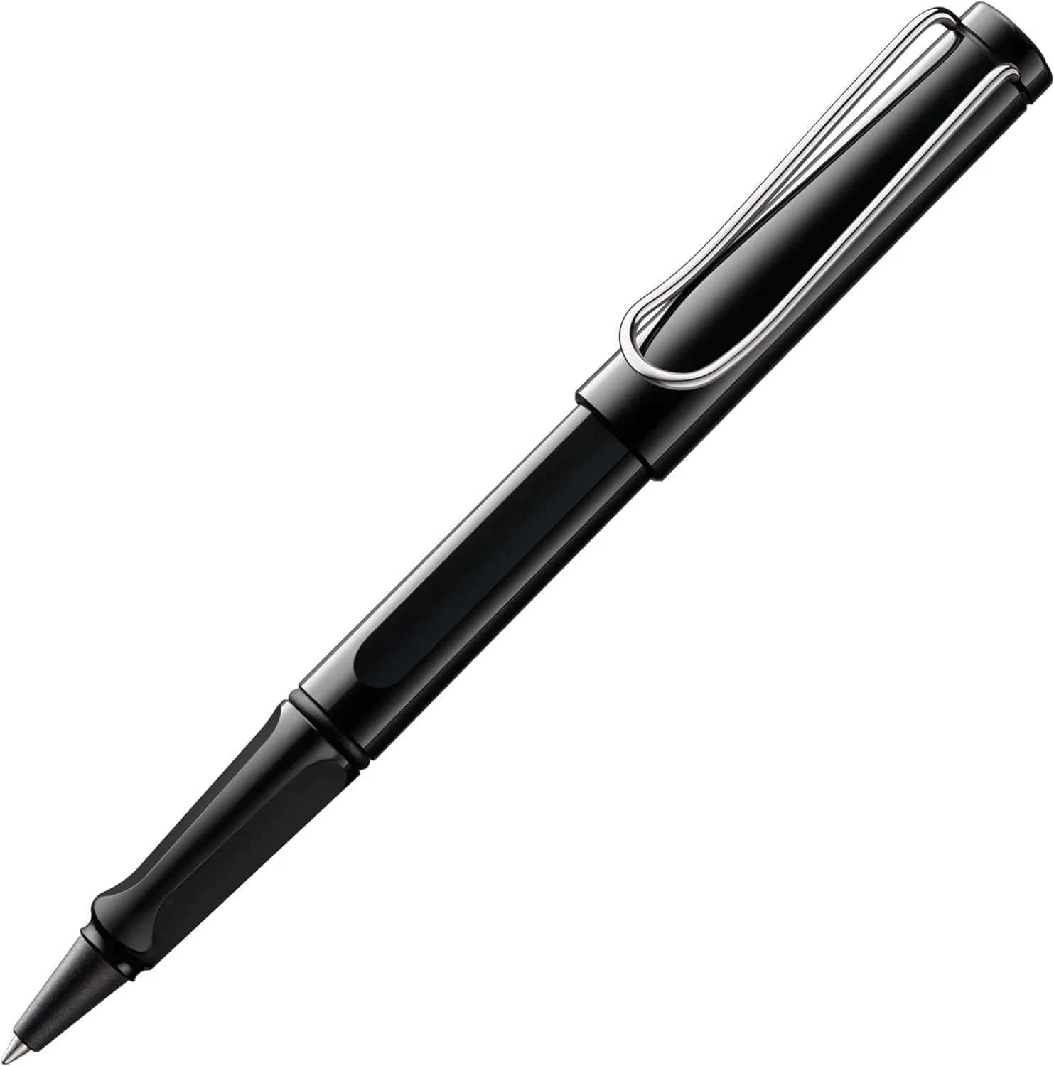 LAMY safari Black Roller Ballpoint Pen Black - Ergonomic Grip Line Width Medium - Long Writing Comfort - Made of Durable ASA Plastic - Rollerball Refill Black M 63