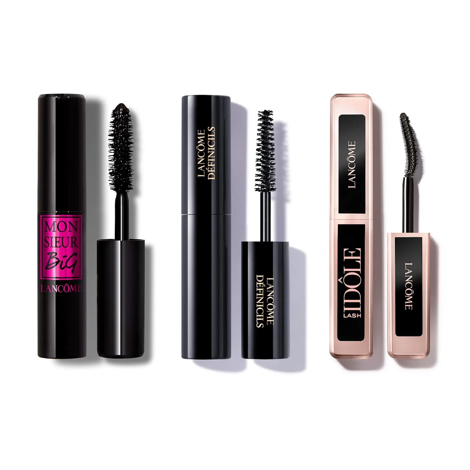 Lancôme Mascara Travel Set - Lash Idôle Lifting & Monsieur Big Volumizing & Définicils Defining Mascara - Travel Sizes