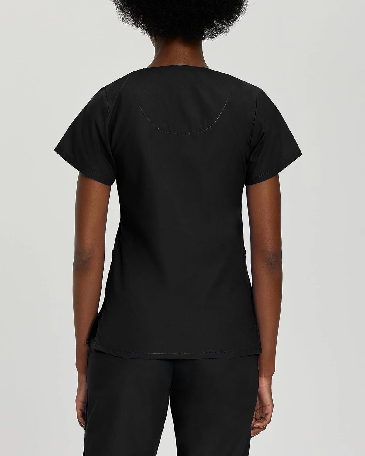 Landau Essentials Relaxed Fit 4-Pocket V-Neck Scrub Top for Women 8232