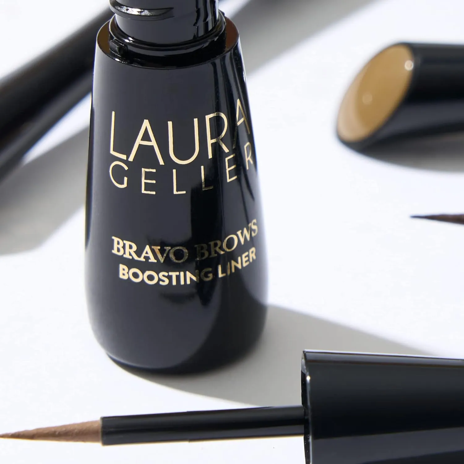 LAURA GELLER NEW YORK Bravo Brows Boosting Liner, Dark Brown