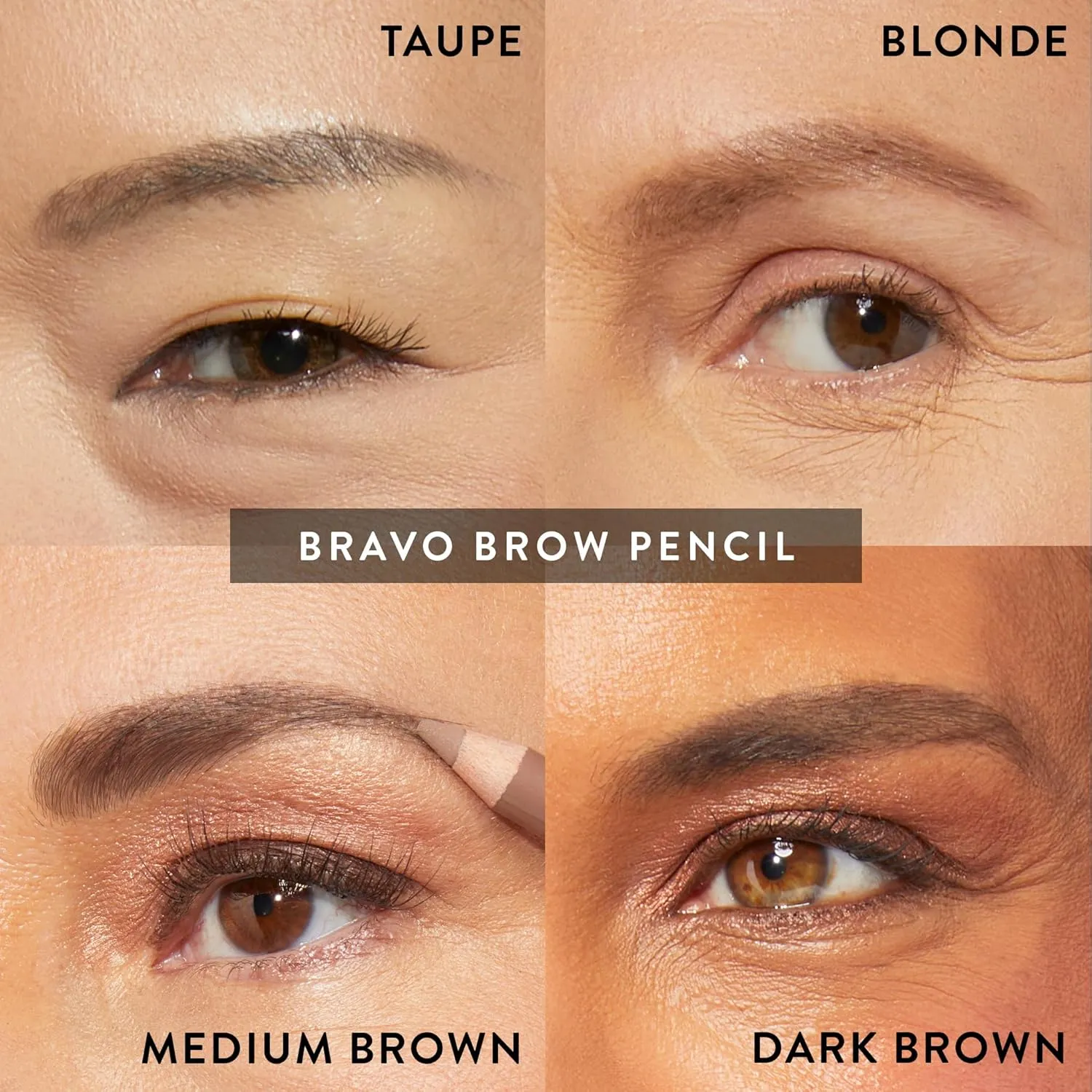 LAURA GELLER NEW YORK Bravo Brows Soft Pencil   Brush, Dark Brown