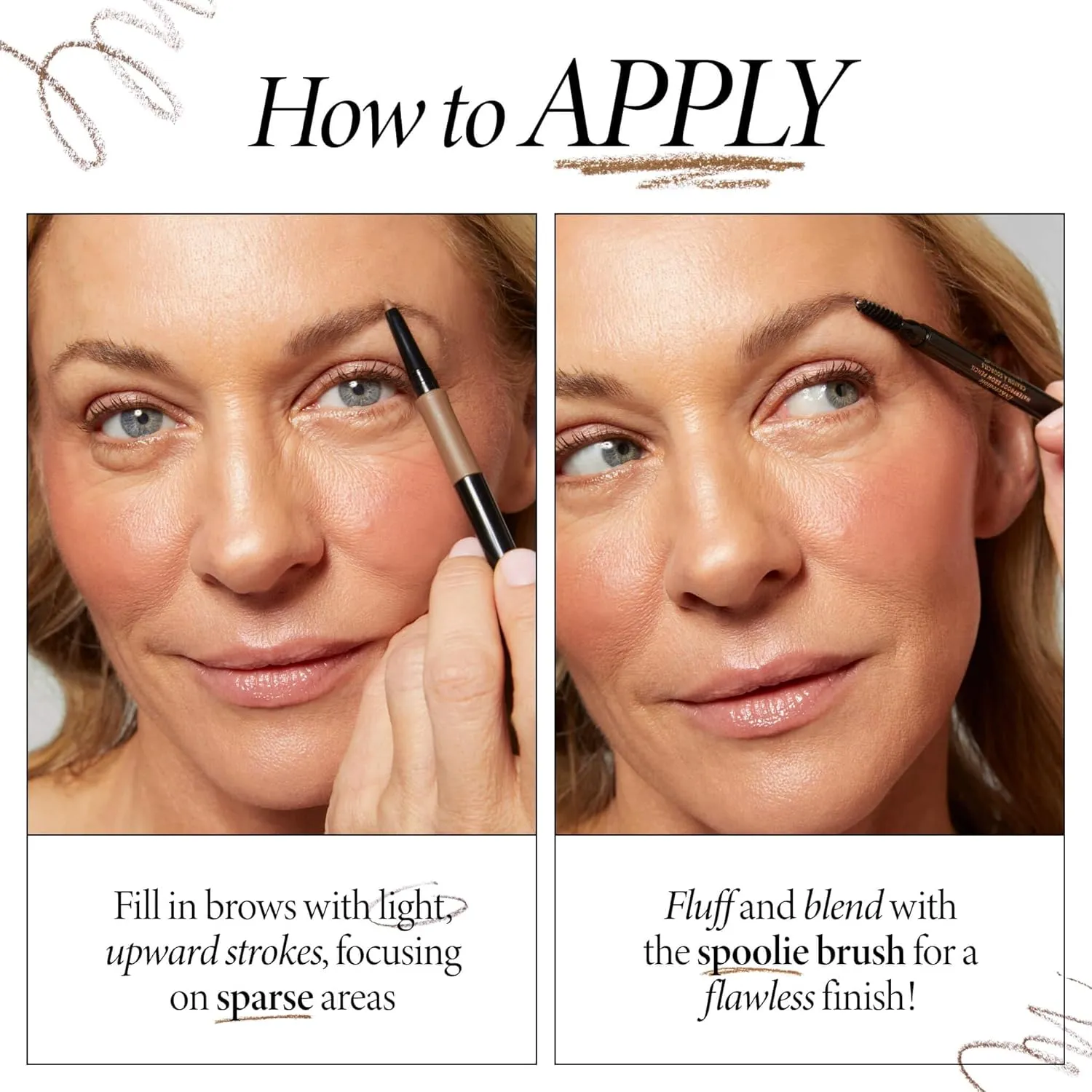 LAURA GELLER NEW YORK INKcredible Waterproof Brow Pencil- Blending Spoolie Brush - Long Lasting Eyebrow Filler (03 Medium Brown)
