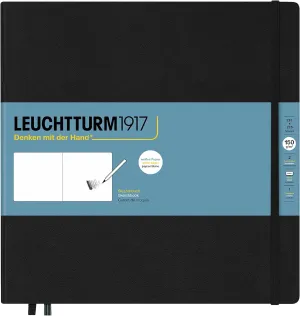 Leuchtturm1917 - Square Hardcover Sketchbook (Black) - 112 Pages of 150g/m² Paper
