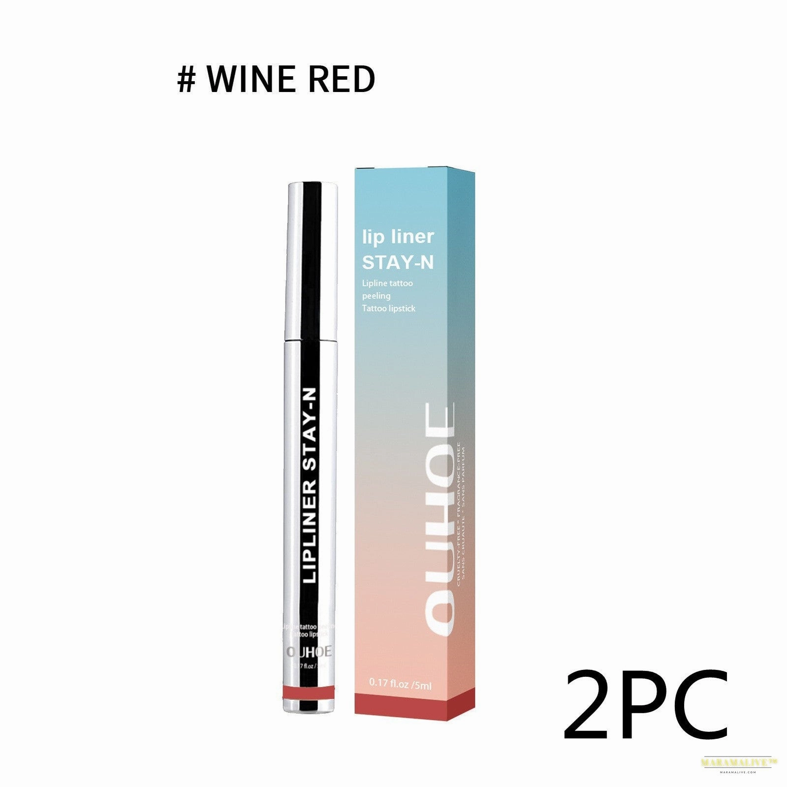 Lip Liner Pen Dark Brown Waterproof Long Lasting Plump Soft Lip Gloss Makeup Cosmetics