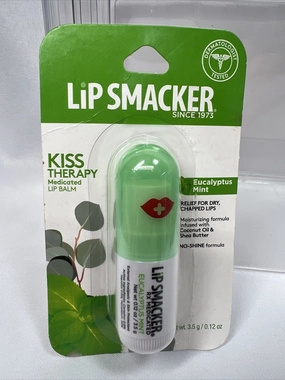 Lip Smacker Kiss Therapy Lip Balm Eucalyptus Mint NEW Rare