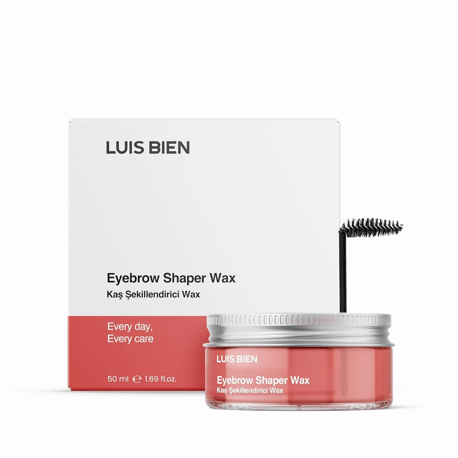 Luis Bien Eyebrow Wax Kit – Professional Eyebrow Soap Wax with Brush – Eyebrow Soap for Shaping and Defining – Eyebrow Gel for Fuller and Thicker Eyebrows – Long-Lasting and Secure Hold