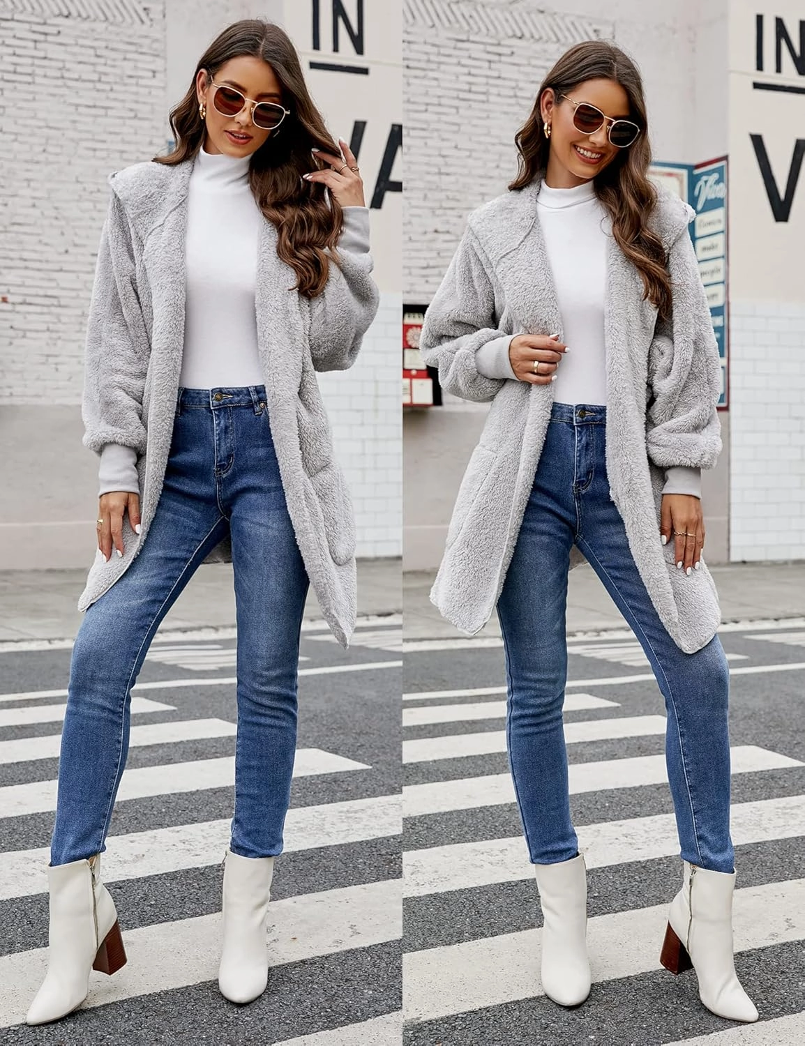 luvamia Women's Fleece Lined Jeans Winter Thermal Denim Jeggings Skinny High Waisted Stretch Warm Leggings