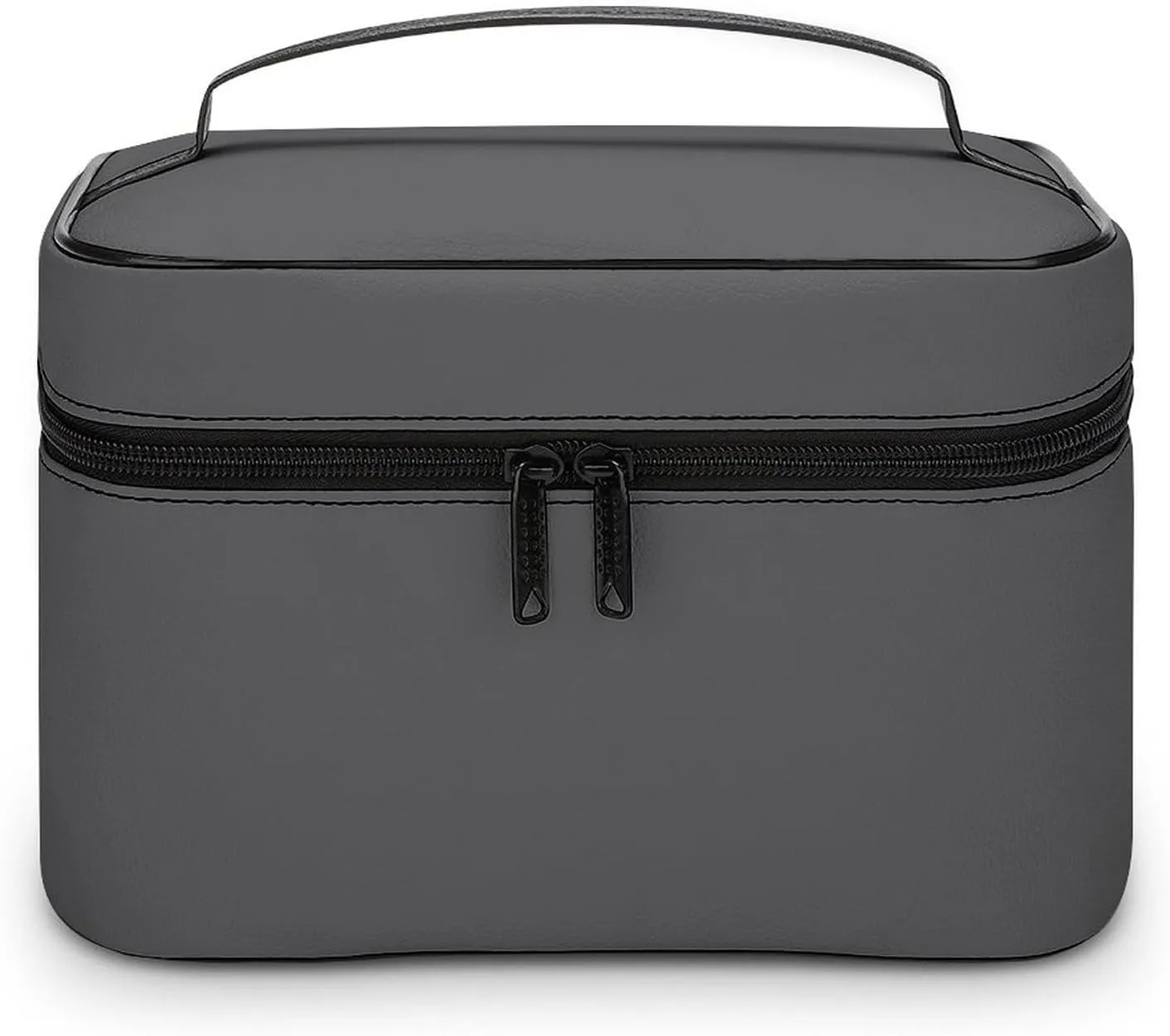 Makeup Bag, Modern Gray Travel Cosmetic Bag Makeup Organizer Case Large Capacity Portable Zipper Toiletry Bag for Women