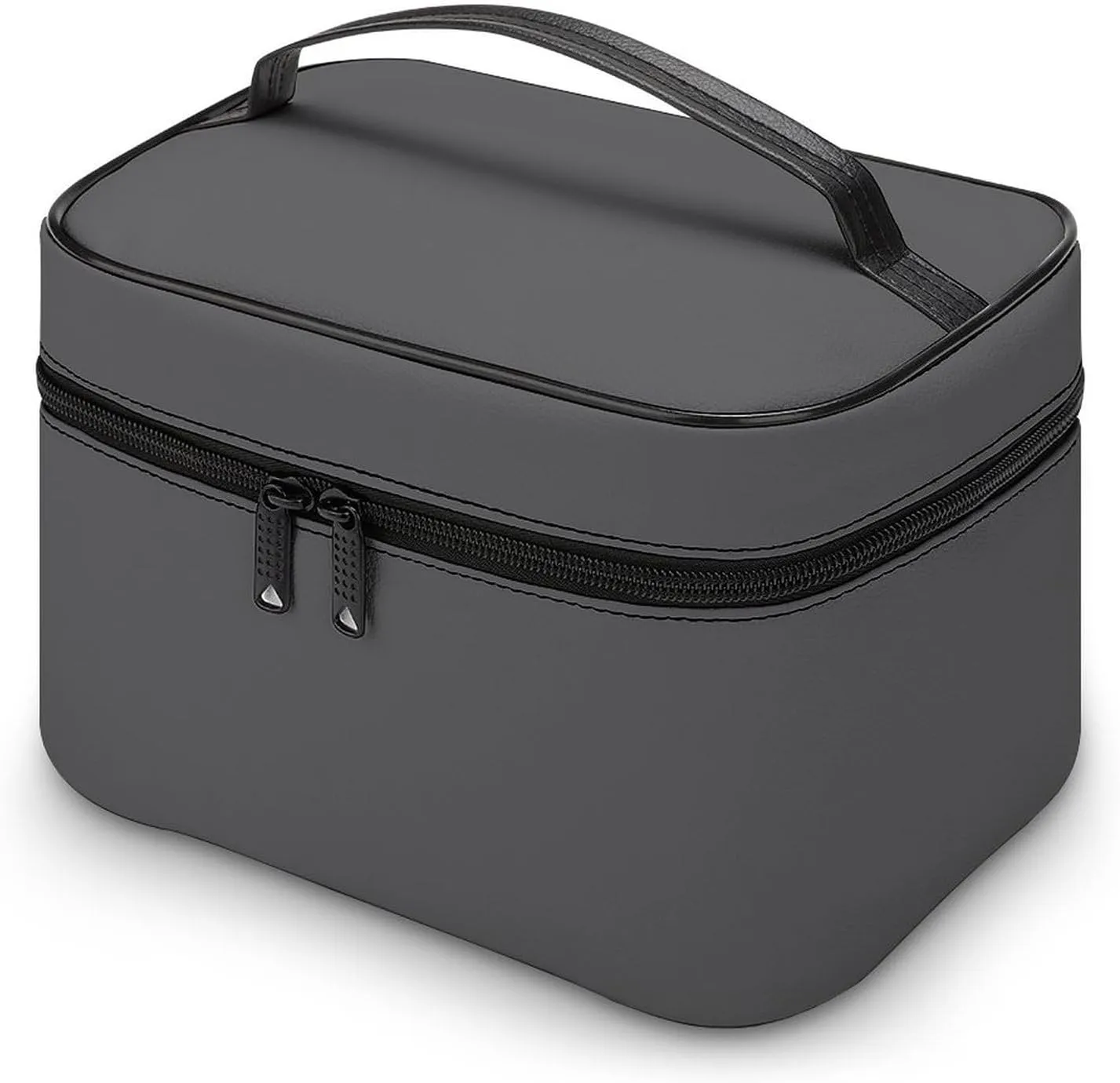 Makeup Bag, Modern Gray Travel Cosmetic Bag Makeup Organizer Case Large Capacity Portable Zipper Toiletry Bag for Women