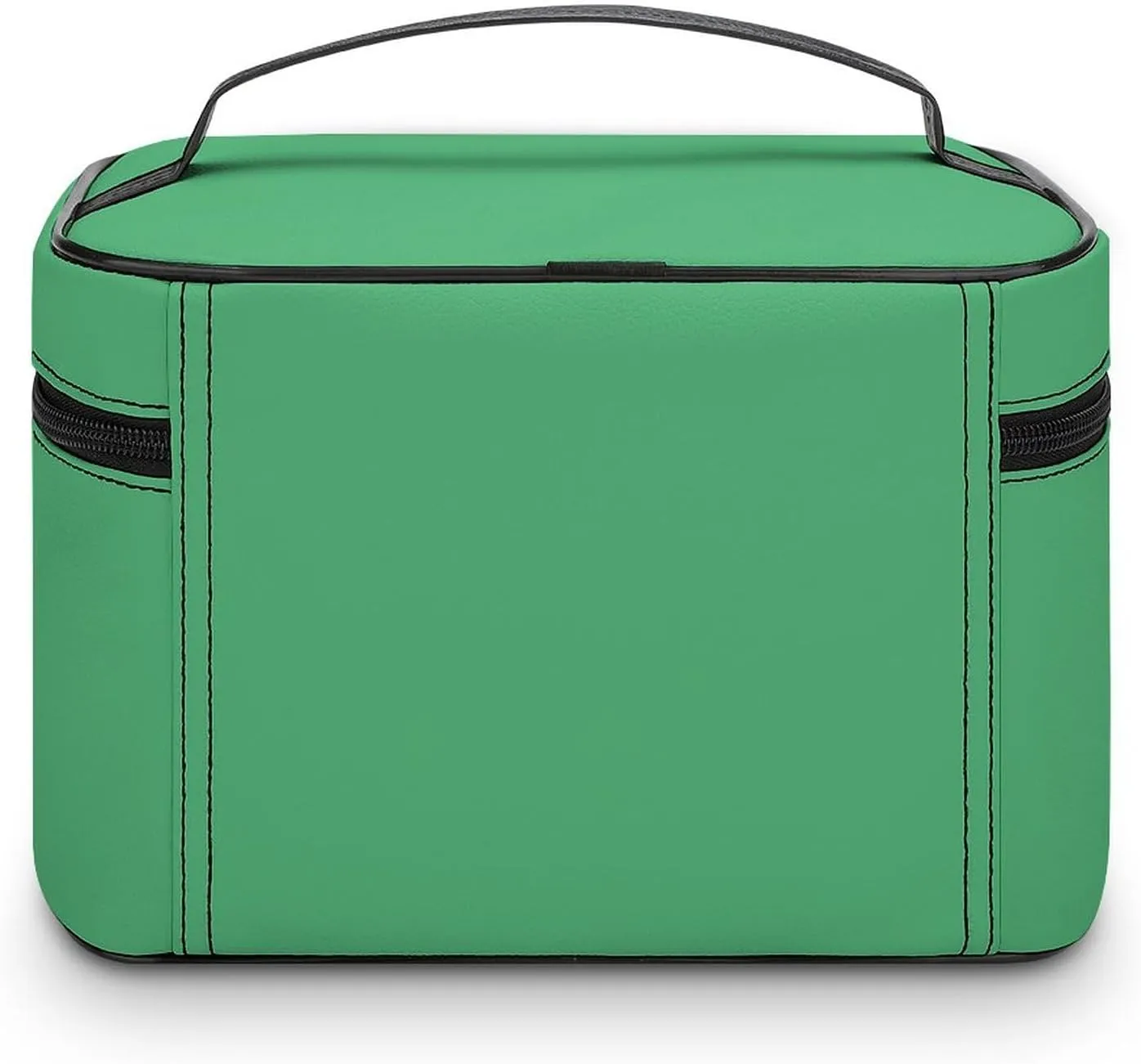 Makeup Bag, Modern Green Travel Cosmetic Bag Makeup Organizer Case Large Capacity Portable Zipper Toiletry Bag for Women