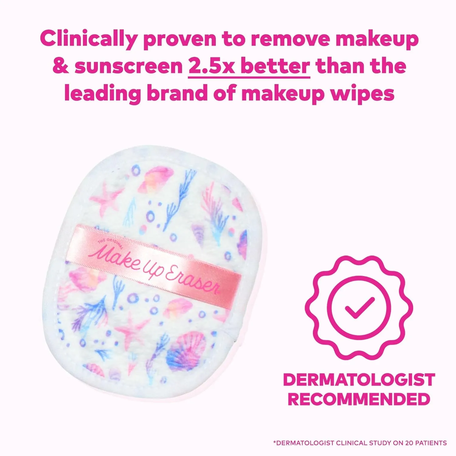 Makeup Eraser The Original, 7-Day Set, Erase All Makeup with Just Water, Including Waterproof Mascara, Eyeliner, Foundation, Lipstick, Sunscreen, and More!