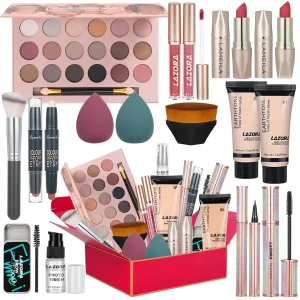 Makeup Kit for Women Full Kit Makeup Sets for teens Makeup Gift Set for Women Girls All in One Makeup Kit Include 18 Color Eyeshadow Palette Foundation & Face Gift Set
