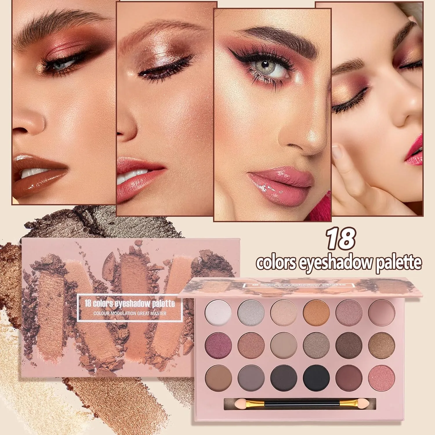 Makeup Kit for Women Full Kit Makeup Sets for teens Makeup Gift Set for Women Girls All in One Makeup Kit Include 18 Color Eyeshadow Palette Foundation & Face Gift Set