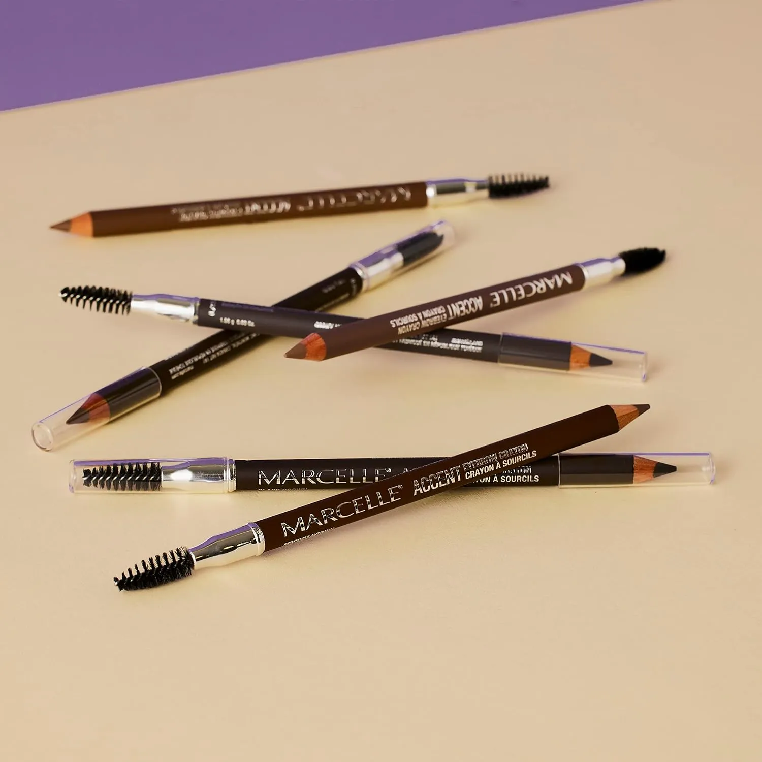 Marcelle Accent Eyebrow Crayon, Medium Brown, 1.14 g