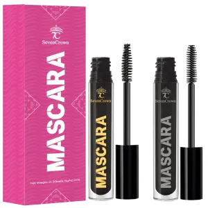 Mascara Black Waterproof | Dramatic Volume & Vegan & Cruelty Free False Lash Effect Mascara Makeup Set