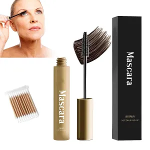 Mascara for Women, Mascara for Older Women, Waterproof & Sweatproof Long Lasting (Brown,1pcs)