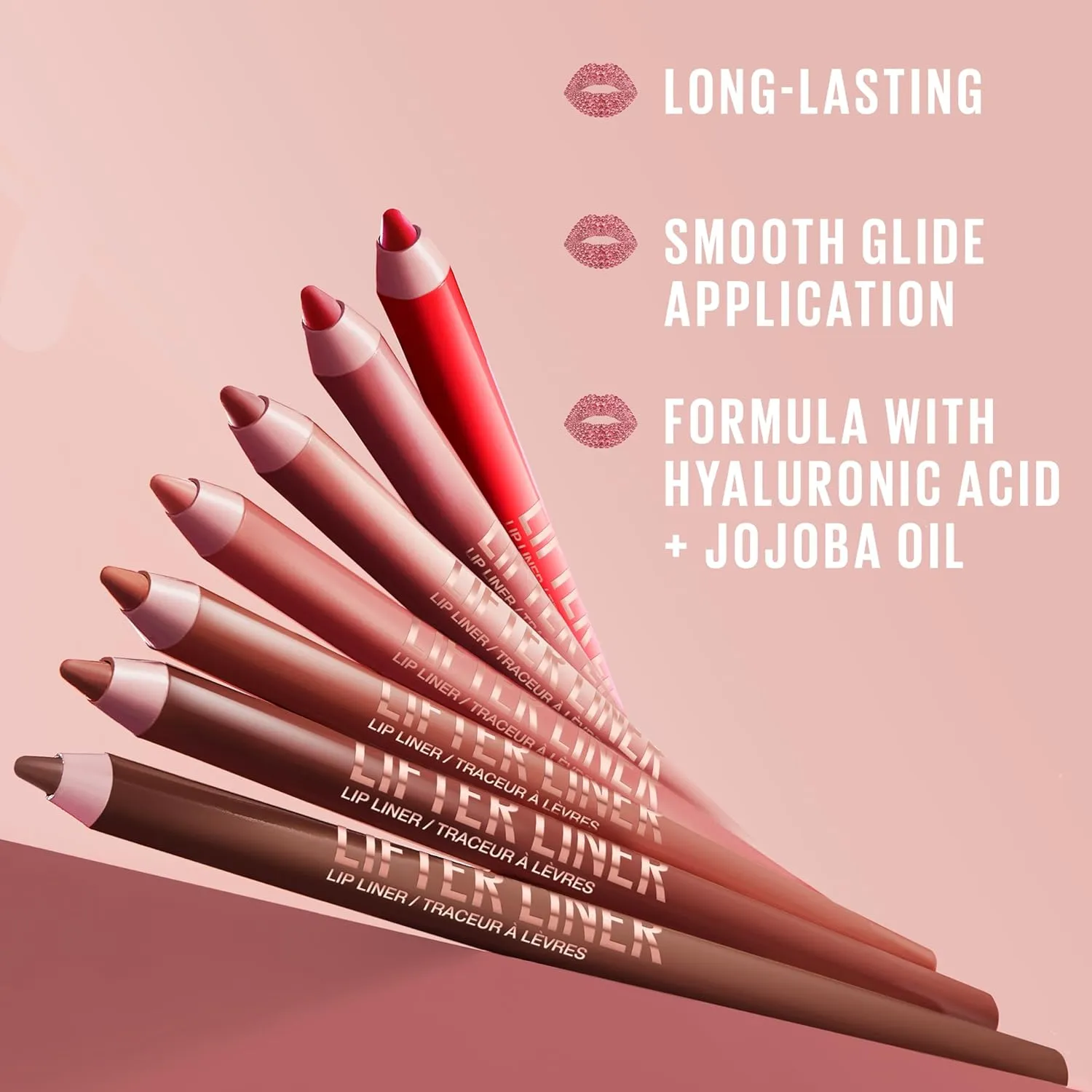 Maybelline Lifter Gloss and Lifter Liner Bundle, Lip Gloss and Lip Liner in Shades Stone and On It, Pack of 2
