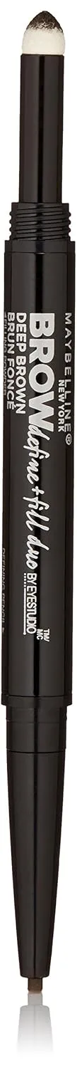 Maybelline New York Eye Studio Brow Define and Fill Duo, Deep Brown, 0.02 Ounce