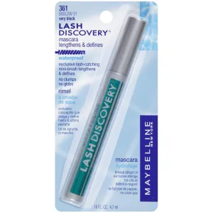 Maybelline New York Lash Discovery Mini-Brush Waterproof Mascara, Very Black, 0.16 fl. oz. (Pack of 2)