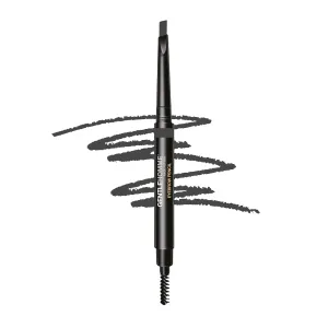 Men's Brow Pencil - 2-in-1 Brow Brush & Lead Pencil - Shape, Define & Fill In Eyebrows - Ultra-Thin - Long-Lasting Color - Vegan - Gray