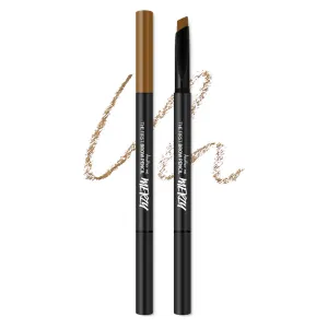MERZY The First Waterproof Brow Pencil – Long-Lasting Brow Definer with Triangular Tip – Natural Finish & Smudge-Resistant Color | #B4 CASHEWNUT BROWN, 0.01 Fl Oz
