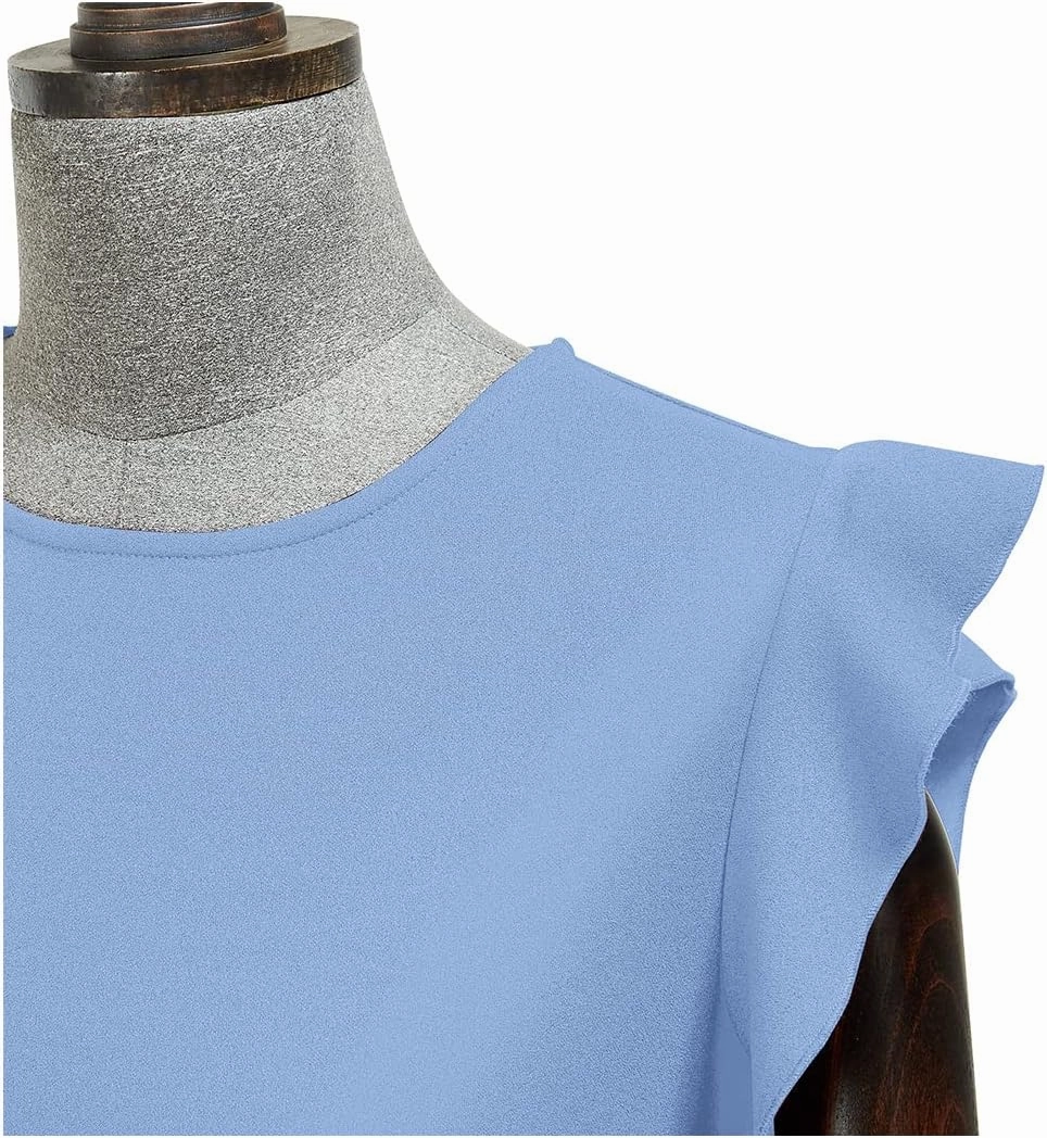 Miusol Women's Business Retro Ruffles Slim Cocktail Pencil Dress