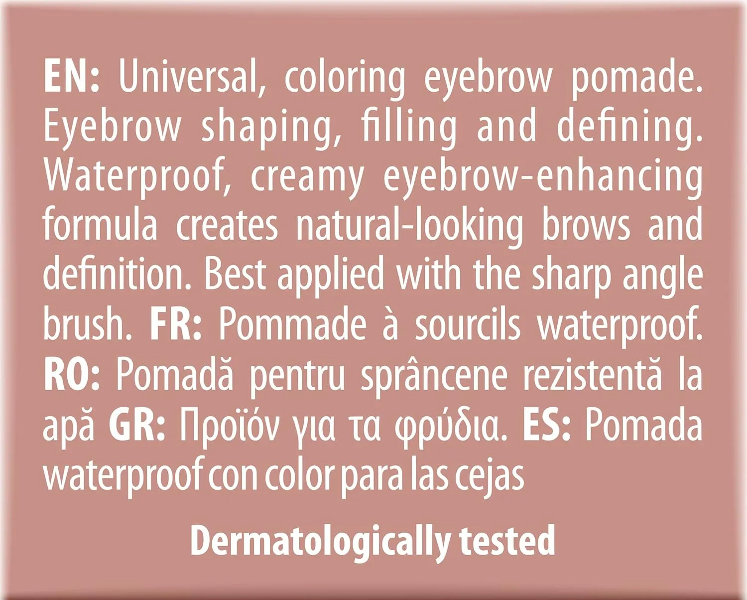 NAM Makeup Eyebrow Pomade NR 1 - Cool Deep Brown, 6g