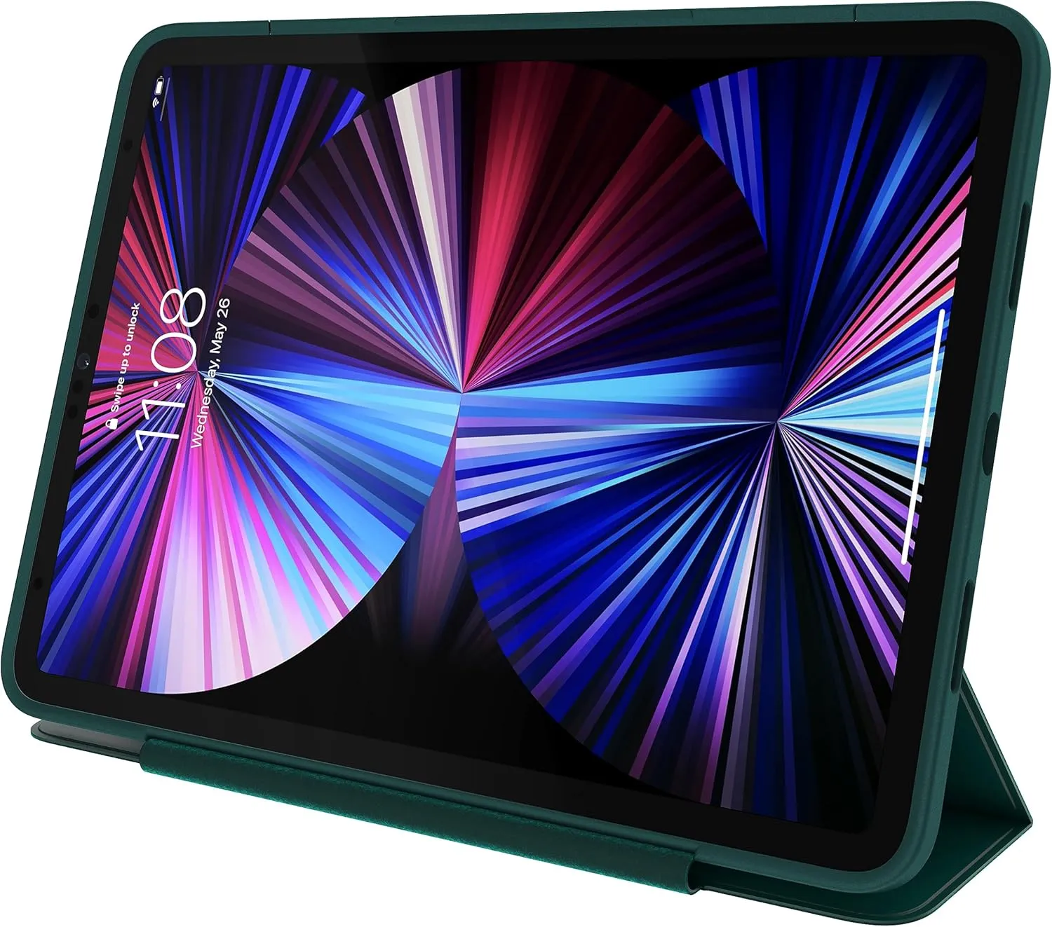 OtterBox - Symmetry Series 360 Elite Case for 11" iPad Pro 1st/2nd/3rd/4th/5th/6th Gen - Scratch-Resistant Tablet Case with Folio and Apple Pencil Holder (Ivy League Dark Green)
