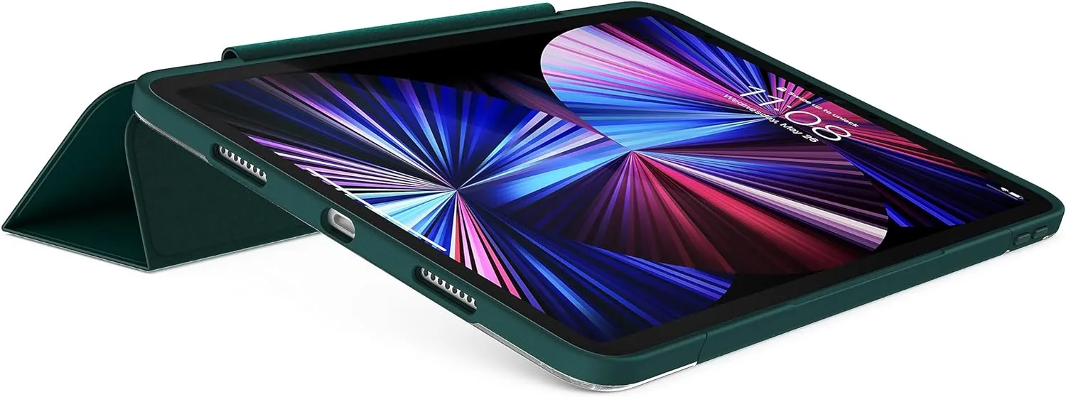 OtterBox - Symmetry Series 360 Elite Case for 11" iPad Pro 1st/2nd/3rd/4th/5th/6th Gen - Scratch-Resistant Tablet Case with Folio and Apple Pencil Holder (Ivy League Dark Green)