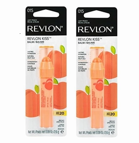 Pack of 2 Revlon Kiss Balm, Juicy Peach 015