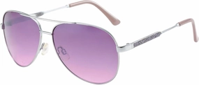 Piranha Eyewear Superstar II Aviator Sunglasses for Women with Purple Gradient Lens