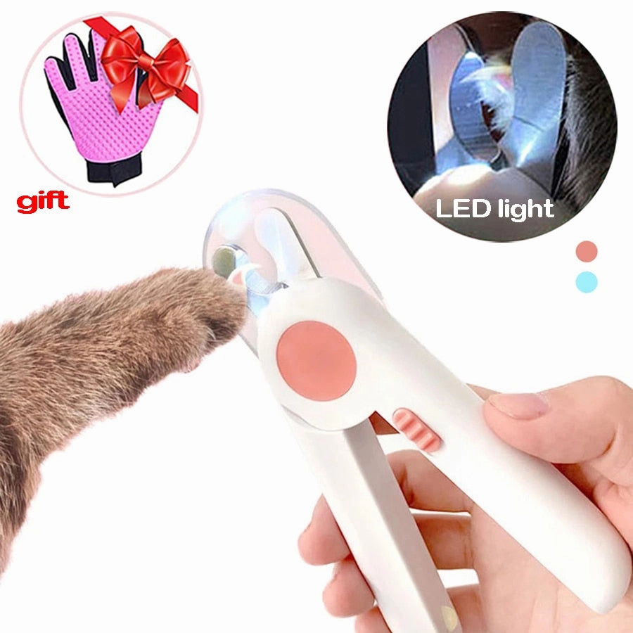 Professional LED Light Dog and Cat Pet Nail Machine Clipper Cutter