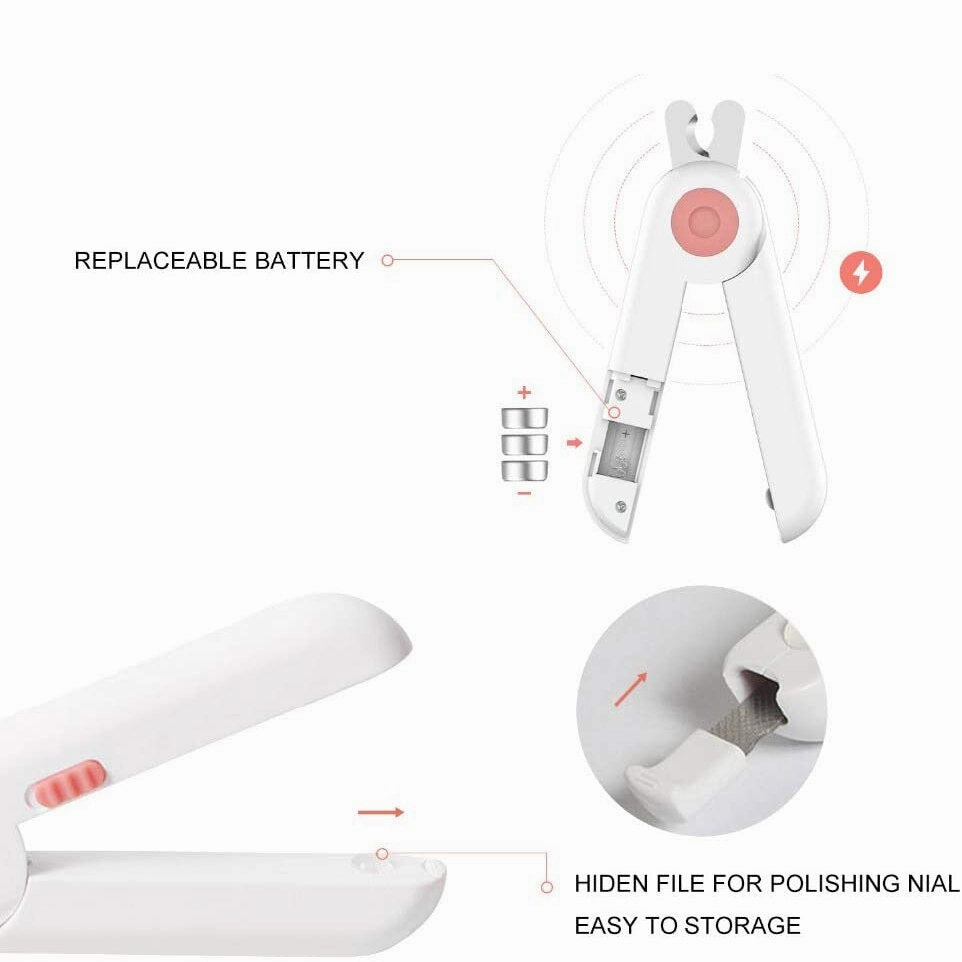 Professional LED Light Dog and Cat Pet Nail Machine Clipper Cutter
