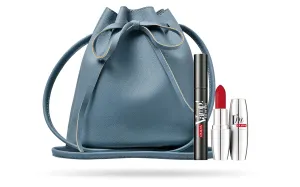 PUPA Milano Vamp! All In One And I Am Set - Volume Mascara And Total Radiance Lipstick - Naturally Formulated To Lengthen And Strengthen Lashes - Bucket Bag With Adjustable Strap - 3 Pc Mascara Kit