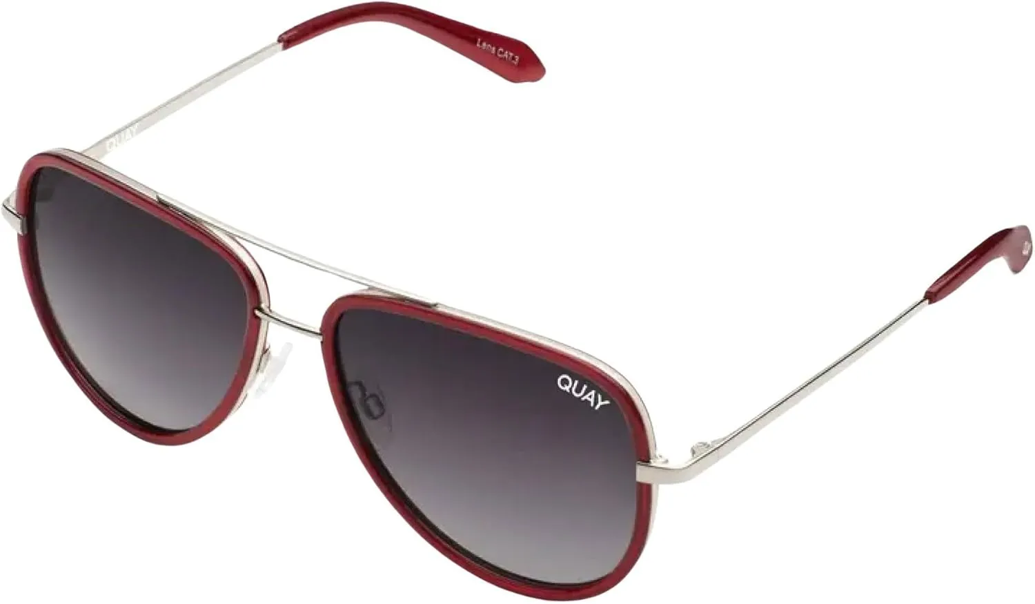 Quay - Sunglasses for Men & Women, Polarized Aviator Lenses with UV Protection (All In Medium)