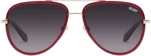 Quay - Sunglasses for Men & Women, Polarized Aviator Lenses with UV Protection (All In Medium)