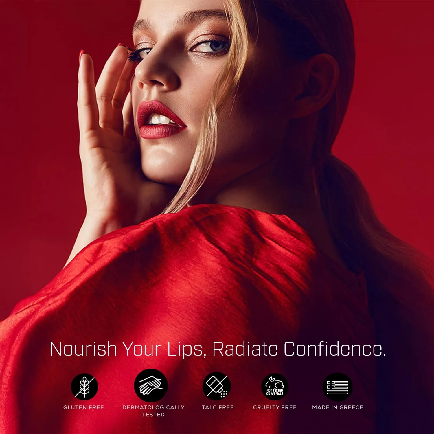 Radiant Professional Advanced Care Lipstick - Ultra Nourishing, Moisturizing Long Lasting Lipstick With Vitamin E- UVA UVB Filters - MATTE - Red Wine (208)