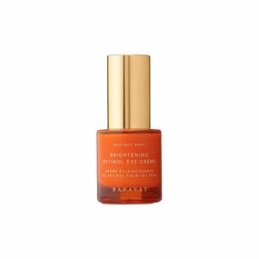 RANAVAT Brightening Retinol Eye Cream - Anti Aging Eye Cream and Dark Circle Corrector to Help Target Fine Lines - Enriched with Micro-Encapsulated Retinol, Bakuchi Seed, & Saffron (0.5 oz)