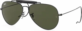 Ray-Ban RB3030 OUTDOORSMAN Pilot Sunglasses For Men For Women   BUNDLE with Designer iWear Eyewear Care Kit