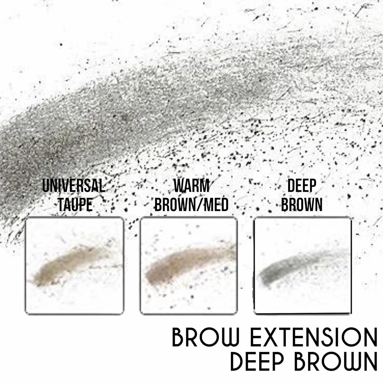 Ready To Wear Brow Extension Fine Powder Spot Filler - DEEP BROWN (DARK)
