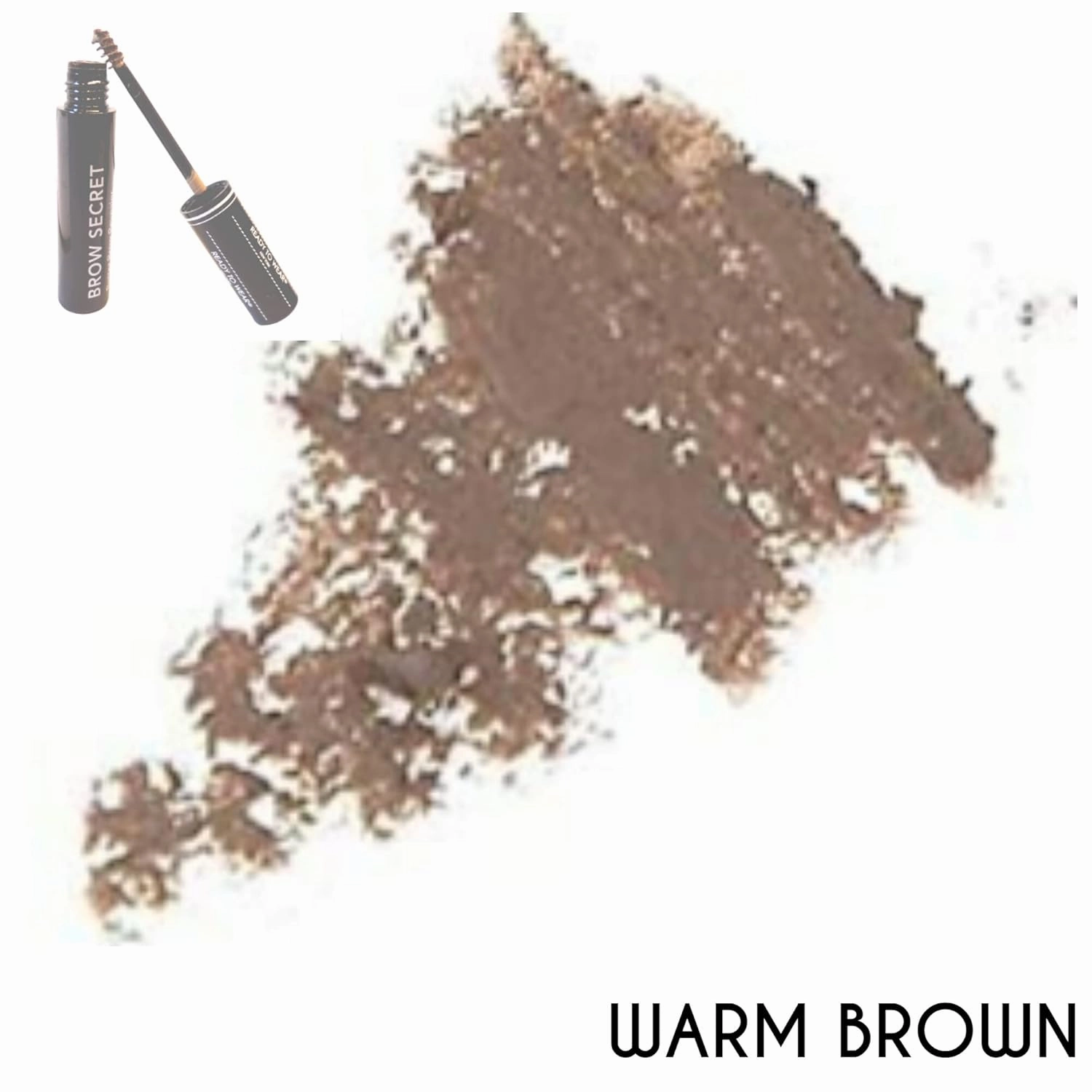 Ready to Wear Brow Secret - Eyebrow Gel with Volumizing Fibers - WARM BROWN (MEDIUM)