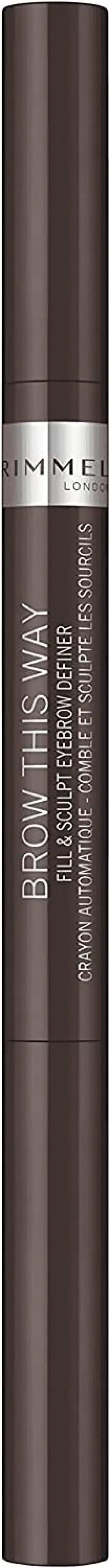 Rimmel Brow This Way Fill & Sculpt Eyebrow Definer, Dark Brown