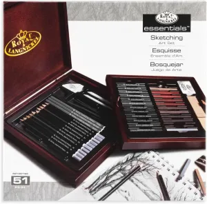 Royal & Langnickel RSET-SKET1600 Premier Sketch Pencil Art Set, 51-Piece